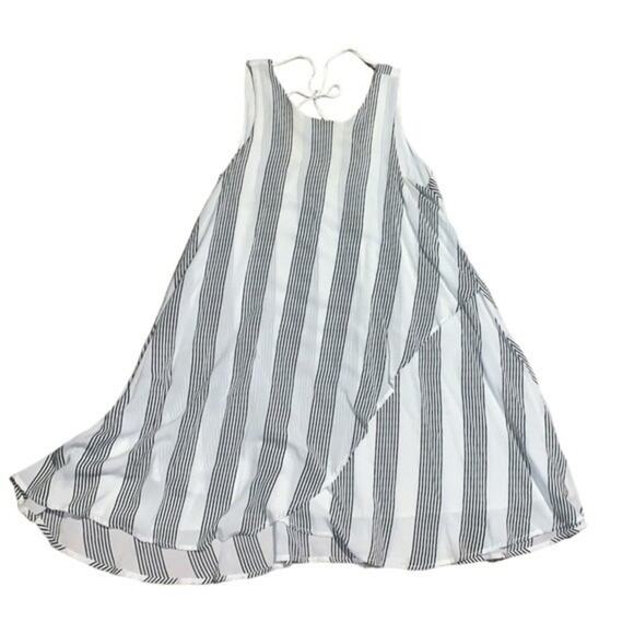 Dresses & Skirts - ee:some Sundress White Black Striped Size Medium